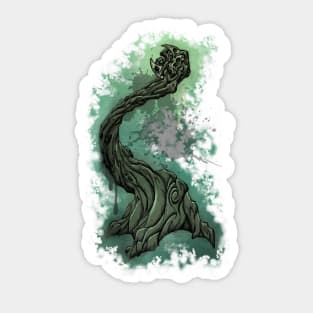 Gnarly Moon Tree Sticker